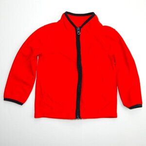 Oshkosh B'gosh Full Zip Red Fleece Jacket Toddler Boys 3T